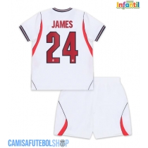 Camisa de time de futebol Inglaterra Reece James #24 Replicas 1º Equipamento Infantil Mundo 2026 Manga Curta (+ Calças curtas)